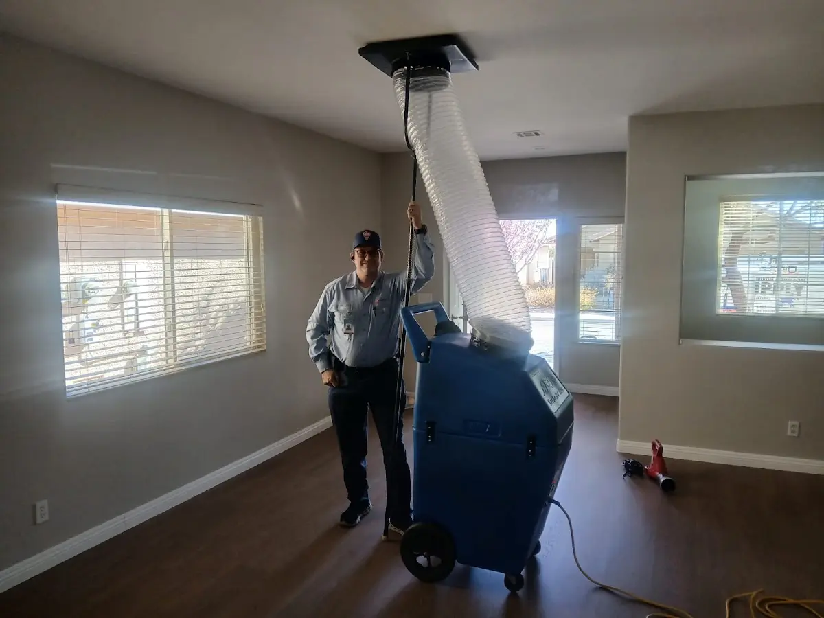 Professional Dryer Vent Cleaning work inside a Roanoke home